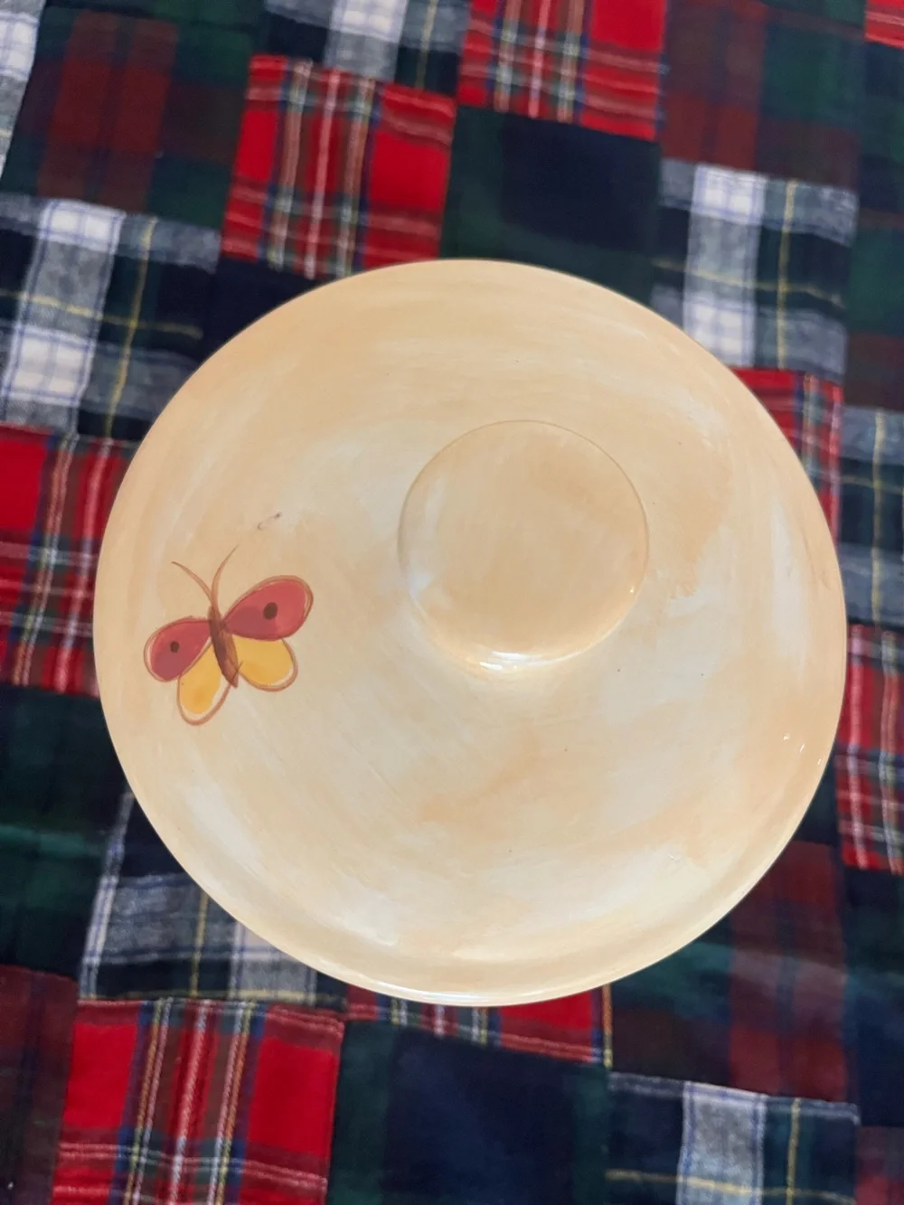 Pier 1 Provence Vintage Cottagecore Hand Painted Earthenware Fruit Cookie Jar